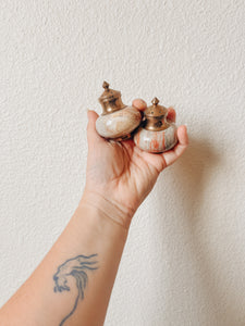 Brass and Marble Shakers