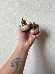 Brass and Marble Shakers