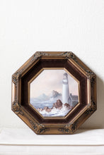 Load image into Gallery viewer, Framed Lighthouse Painting
