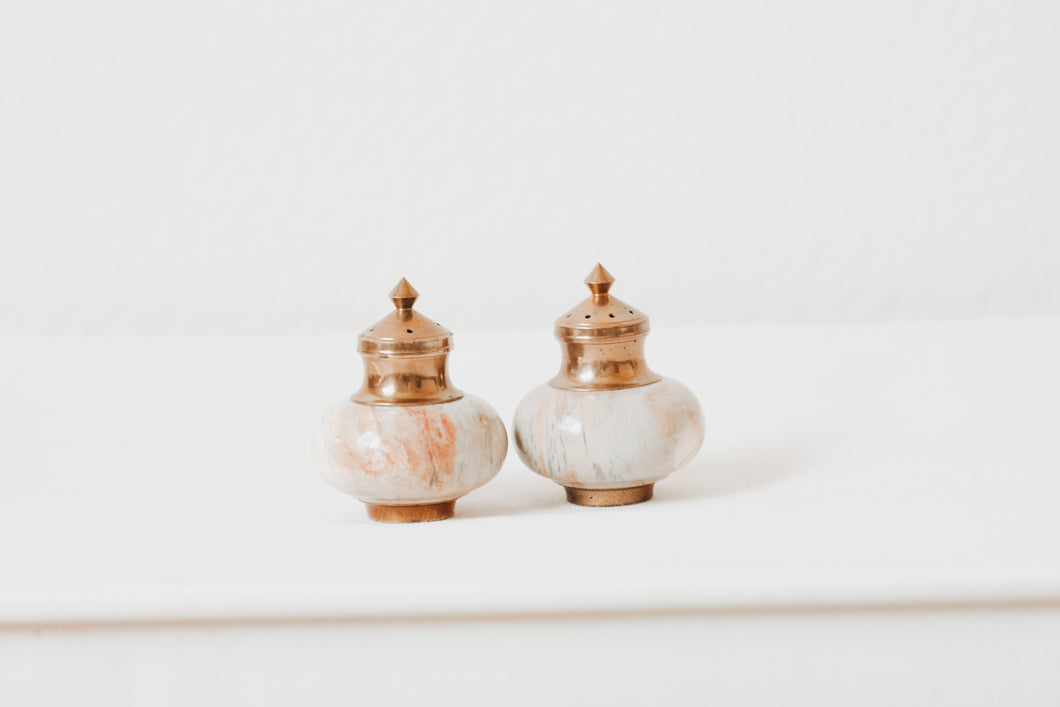 Brass and Marble Shakers