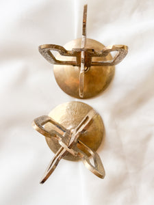 Little Brass Pillar Candle Holders