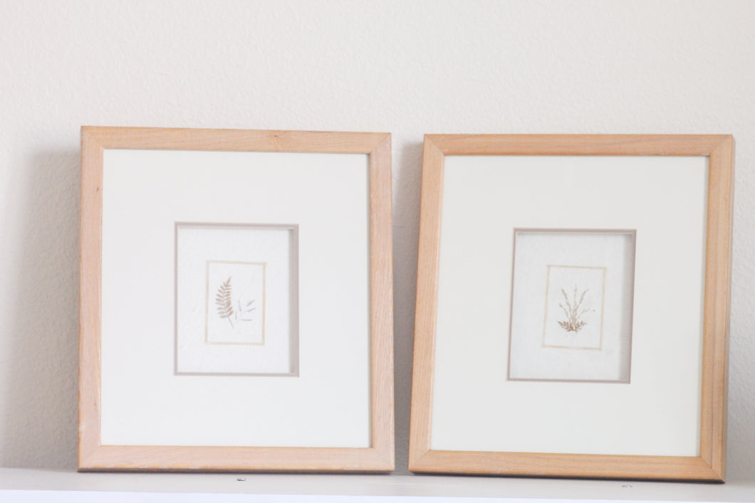 Pair of Paper Flower Frames