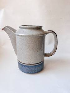 Blue and Grey Stoneware Pitcher