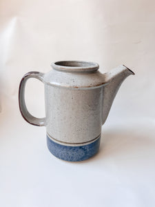 Blue and Grey Stoneware Pitcher