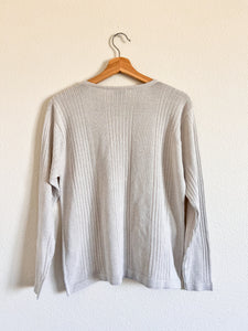 Silver Sparkle Sweater - Size L