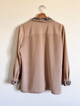 Load image into Gallery viewer, Light Brown Embellished Button Up - Size 8P
