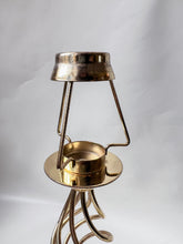 Load image into Gallery viewer, Brass and Capiz Tea Candle Lamp
