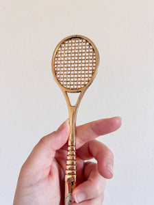 Brass Tennis Racket Letter Opener