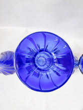 Load image into Gallery viewer, Handblown Blue Glass Vases
