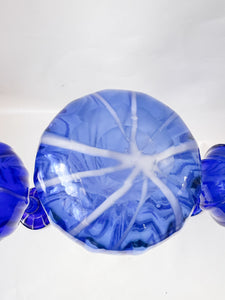 Handblown Blue Glass Vases