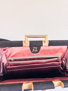 Black Suede Vintage Bag