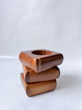 Load image into Gallery viewer, Teak Wood Tea Candle Holders
