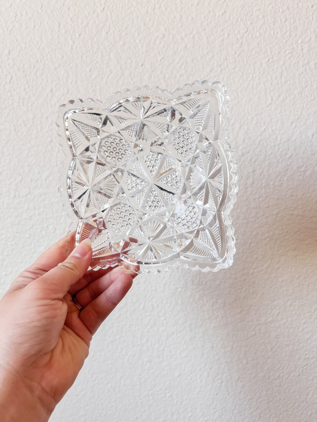 Cut Glass Trinket Dish