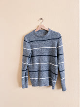 Load image into Gallery viewer, Striped Grey Italian Sweater
