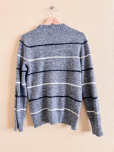 Load image into Gallery viewer, Striped Grey Italian Sweater
