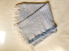 Load image into Gallery viewer, Little Blue and White Afghan
