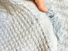 Load image into Gallery viewer, Little Blue and White Afghan
