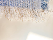 Load image into Gallery viewer, Little Blue and White Afghan
