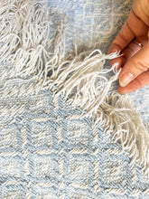 Load image into Gallery viewer, Little Blue and White Afghan
