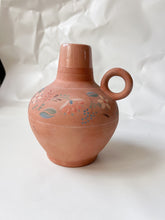 Load image into Gallery viewer, Floral Terracotta Jug Vase
