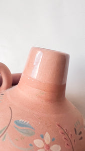 Floral Terracotta Jug Vase