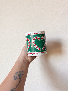 Candy Cane Heart Mug