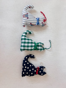 Trio of Cat Ornaments