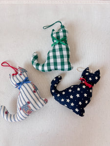 Trio of Cat Ornaments