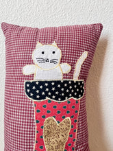 Load image into Gallery viewer, Cat in Stocking Pillow
