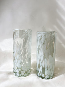 Pair of Handblown Speckled Glasses