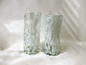 Pair of Handblown Speckled Glasses