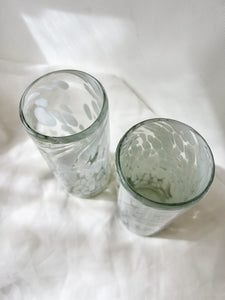 Pair of Handblown Speckled Glasses