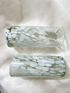 Pair of Handblown Speckled Glasses