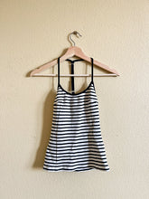 Load image into Gallery viewer, Black and White Ribbed Tank - Size XS
