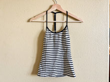 Load image into Gallery viewer, Black and White Ribbed Tank - Size XS
