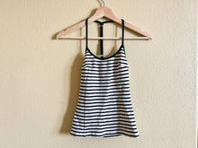 Load image into Gallery viewer, Black and White Ribbed Tank - Size XS
