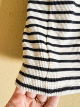 Load image into Gallery viewer, Black and White Ribbed Tank - Size XS
