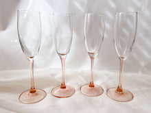 Load image into Gallery viewer, Pink Stem Champagne Glasses
