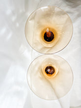 Load image into Gallery viewer, Pair of Amber Martini Glasses
