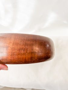 Vintage Wooden Fruit Bowl