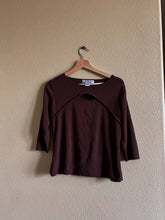 Load image into Gallery viewer, Brown Peekaboo Shirt - Size M
