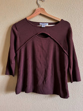 Load image into Gallery viewer, Brown Peekaboo Shirt - Size M
