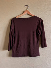 Load image into Gallery viewer, Brown Peekaboo Shirt - Size M
