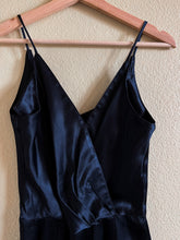 Load image into Gallery viewer, Black Satin Jumpsuit - 11/12
