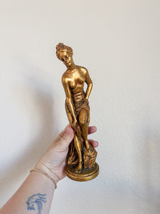 Gold Grecian Nude Figurine