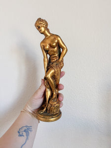 Gold Grecian Nude Figurine