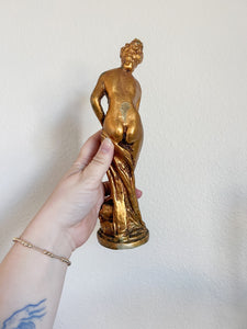 Gold Grecian Nude Figurine