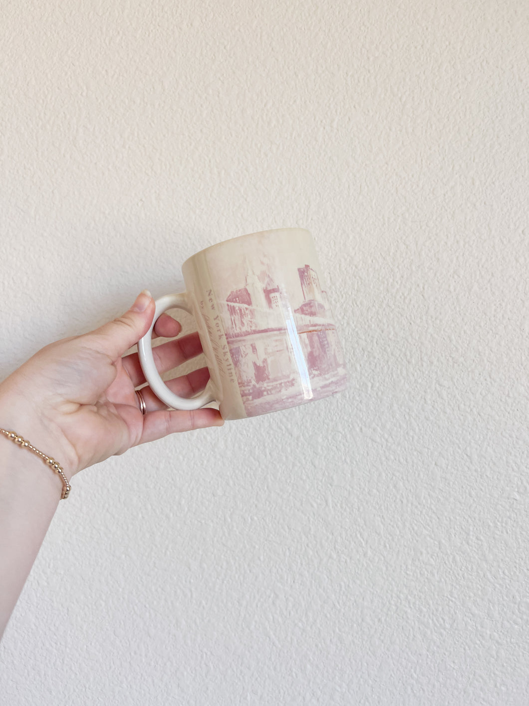 Pink NYC Skyline Mug