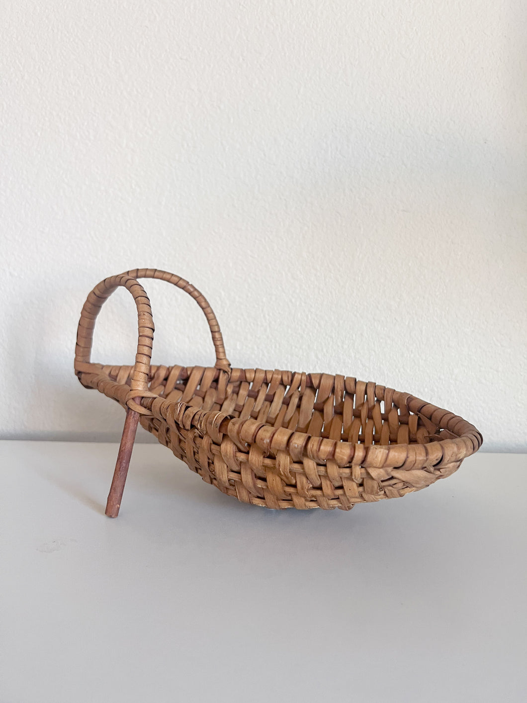 Tear Drop Wicker Basket