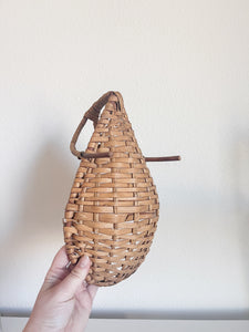 Tear Drop Wicker Basket